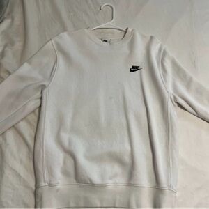 Nike Men's Classic White Crewneck Sweater